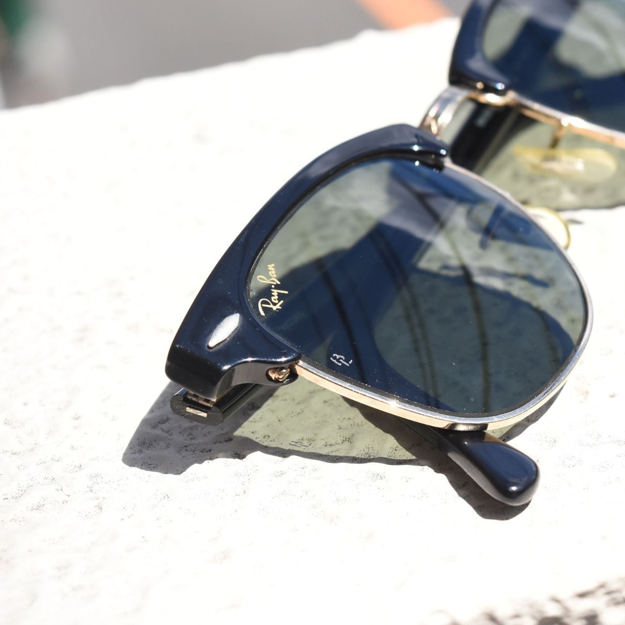 90s USA Vintage》Ray-Ban Clubmaster / ブラック / Bausch & Lomb製