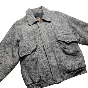 euro vintage tweed blouson