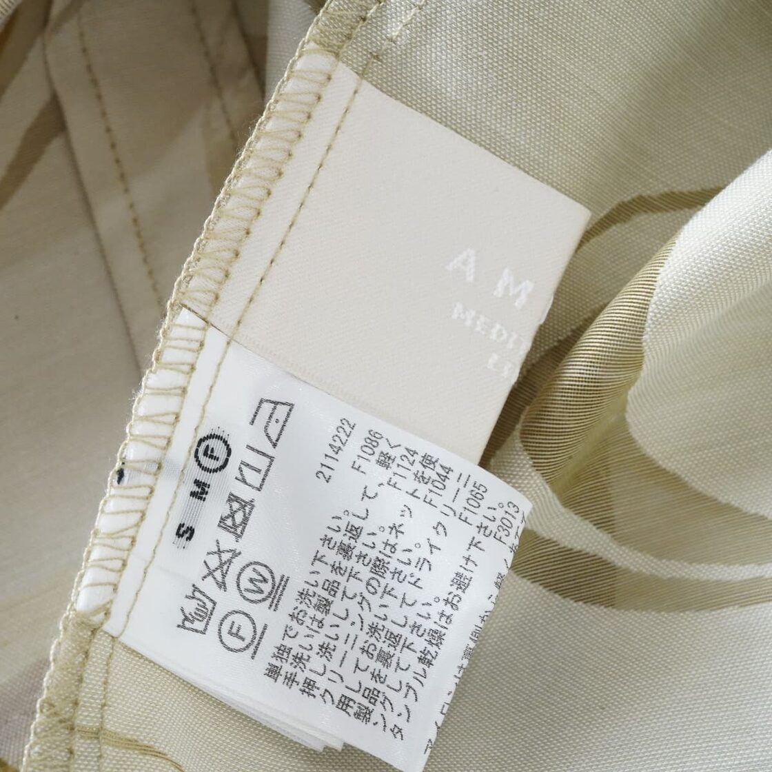 AMERI アメリ MEDI MANON SHIRT メディマノンシャツ ブラウス マーブル 