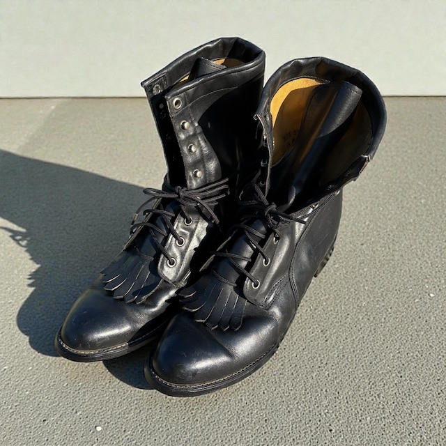 【LADIES】vintage "Justin" Lace up boots size:8 2/1(24㎝〜25㎝)