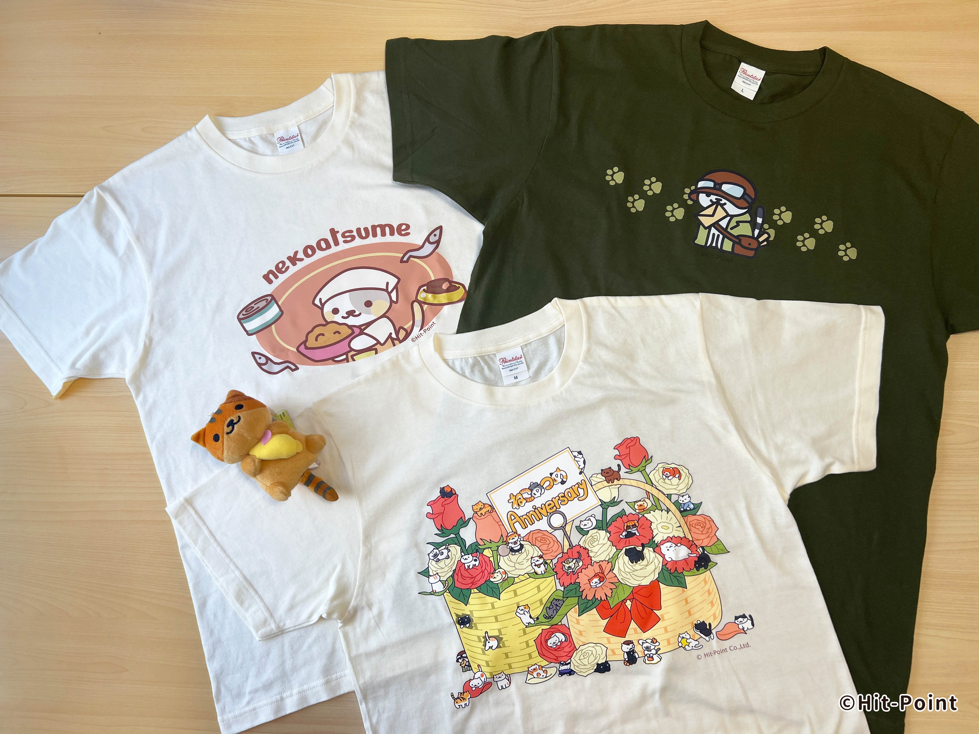 受注生産品】ねこあつめ アニバーサリーTシャツ | あつめラボ Hit