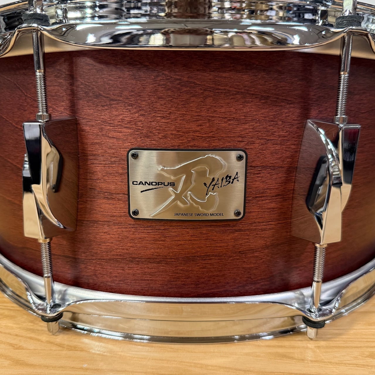 CANOPUS 刃II YAIBA Birch Snare Drum 14×6.5 JSB-1465 Dark Wine Red