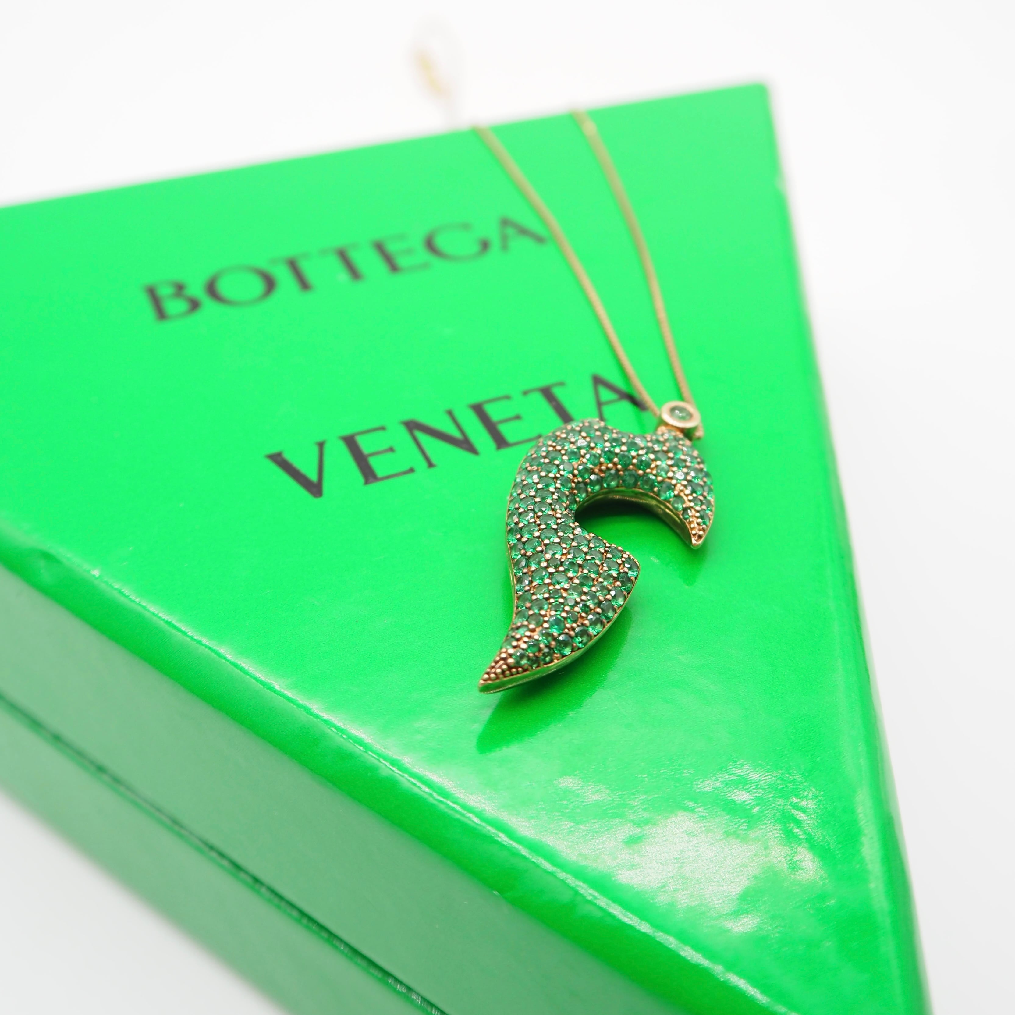BOTTEGA VENETA ゴールド×パラキートネックレス シルバー925 ゴールド