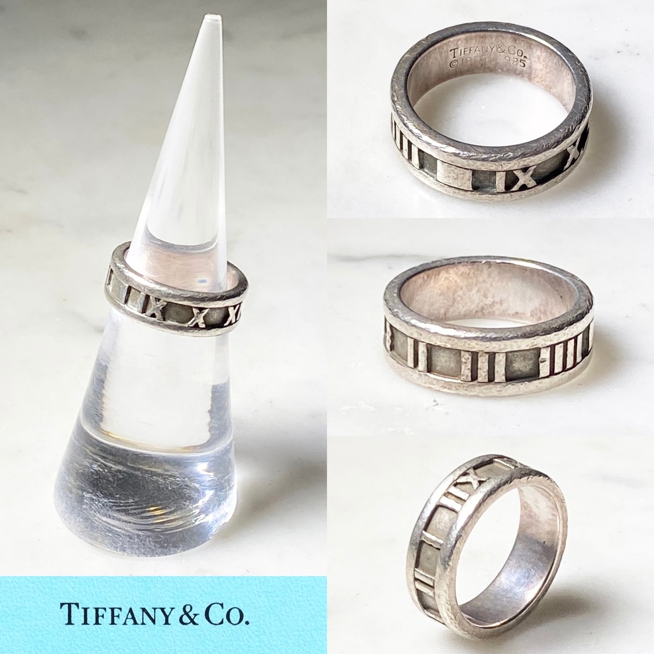 vintage 1995’s TIFFANY silver “Atlas” ring