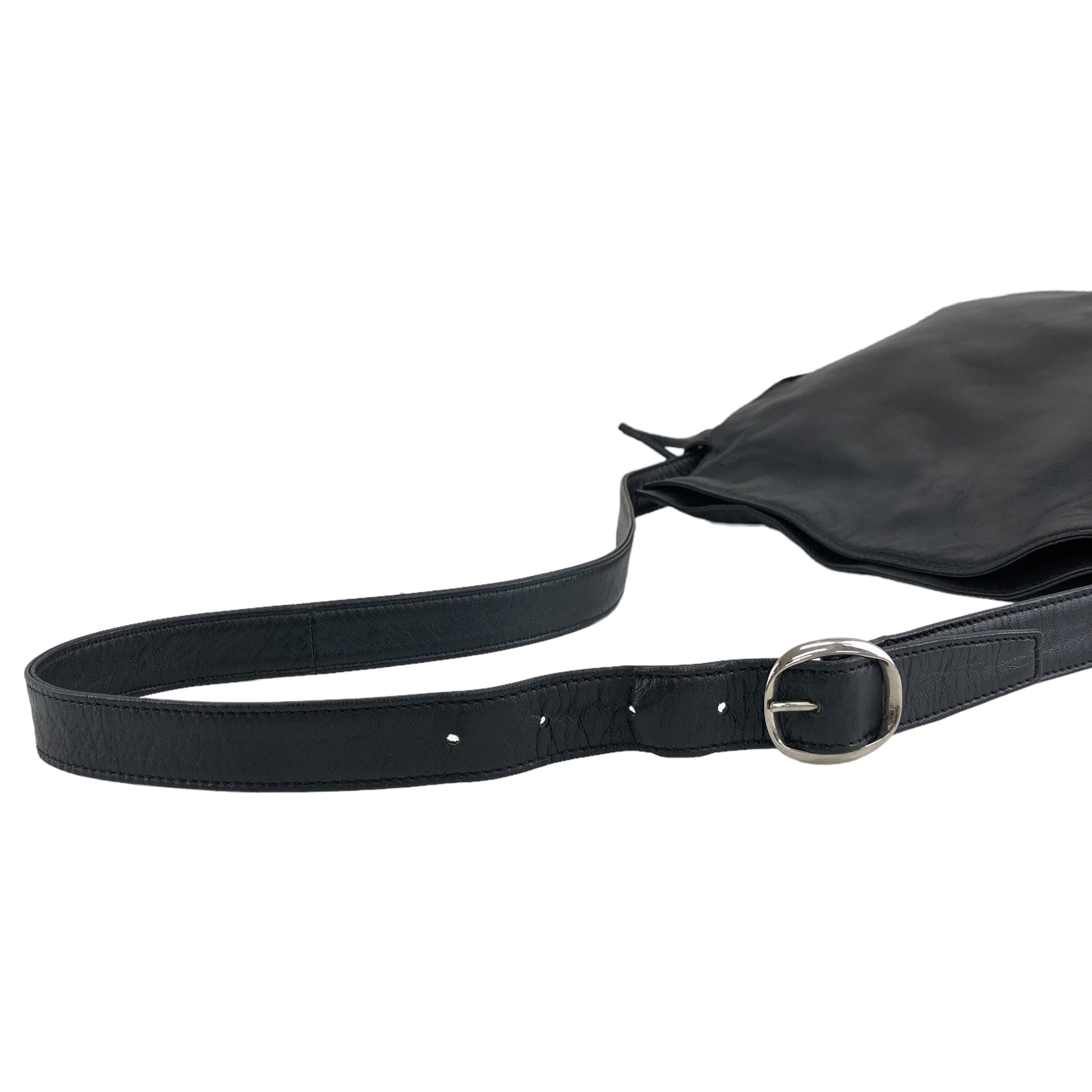 LOEWE ロエベ ショルダーバッグ ブラック アナグラム ナッパレザー