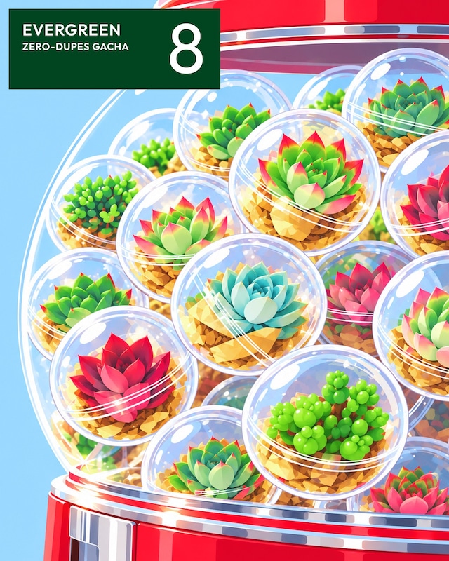 【EVERGREEN 8 8種ガチャ】カブリゼロ スーパーガチャ 【EVERGREEN 8 8種ガチャ】カブリゼロ スーパーガチャ