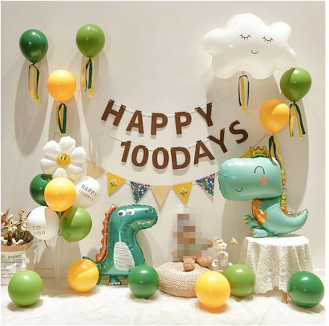100日祝いバルーンセット♡恐竜