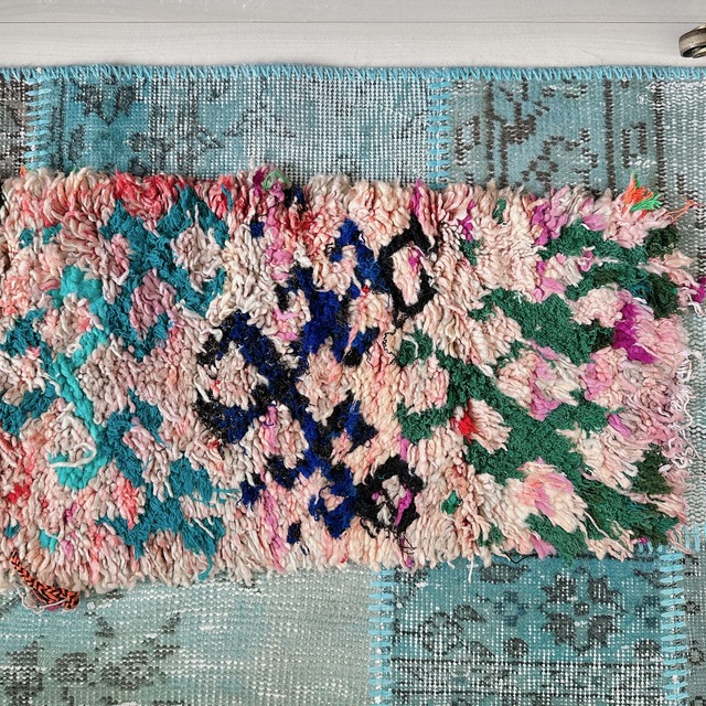 モロッコ ヴィンテージラグ MR008 | ブジャド | 37cm × 115cm