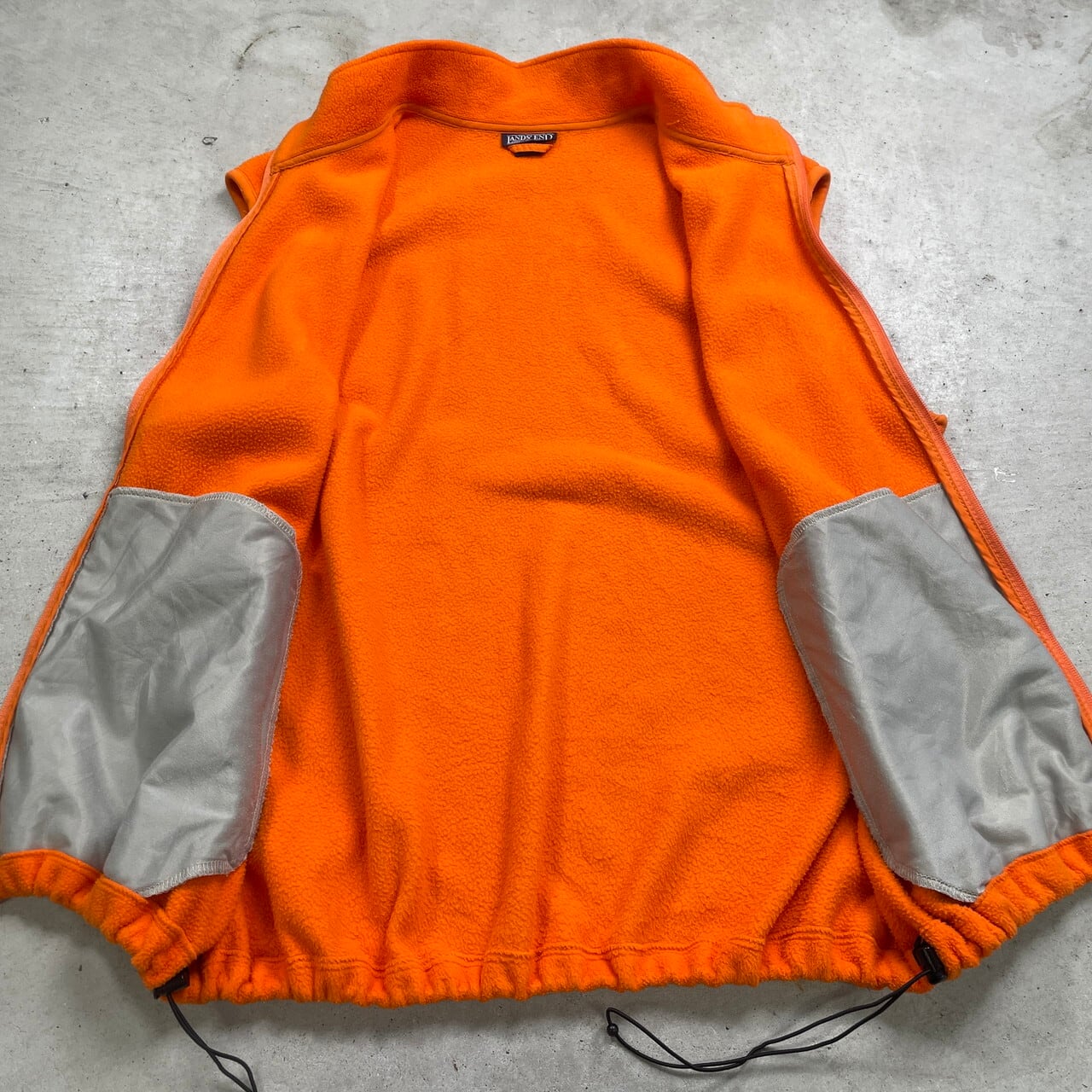 LANDS' END ランズエンド フリースベスト POLARTEC メンズ2XL 古着