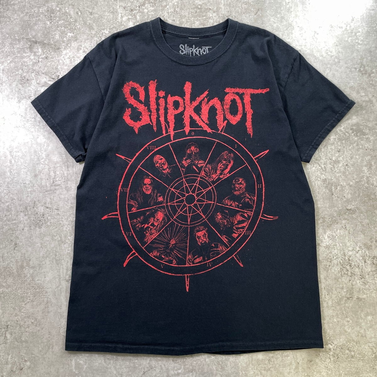 Slipknot スリップノット バンドTシャツ メンズL 古着 両面プリント