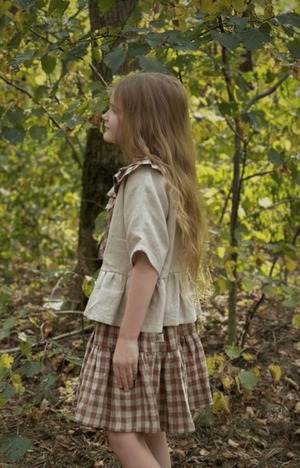 【予約】SHOMKA LINEN SKIRT 'DANCER'