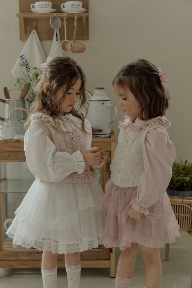 ラスト1 pink9【即納】<flo>  Kerry blouse
