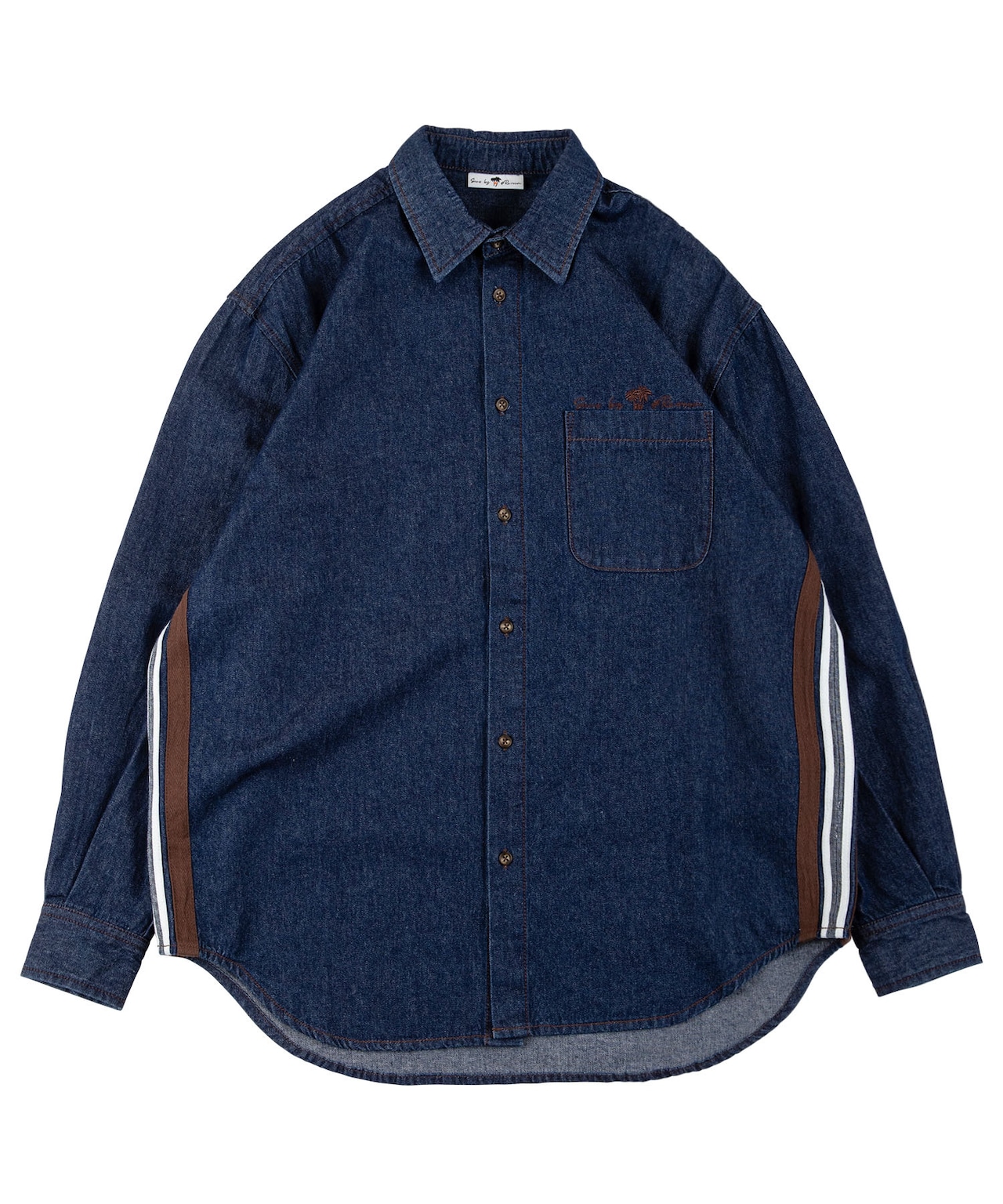 【SUNS】SIDE LINE VINTAGE BIG DENIM SHIRTS［RSS017］