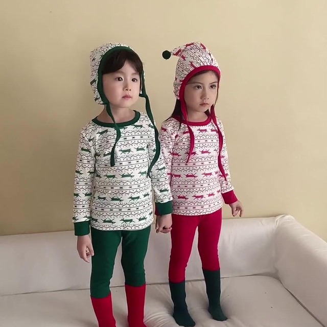 【冬作】クリスマスルームウェア2点セット