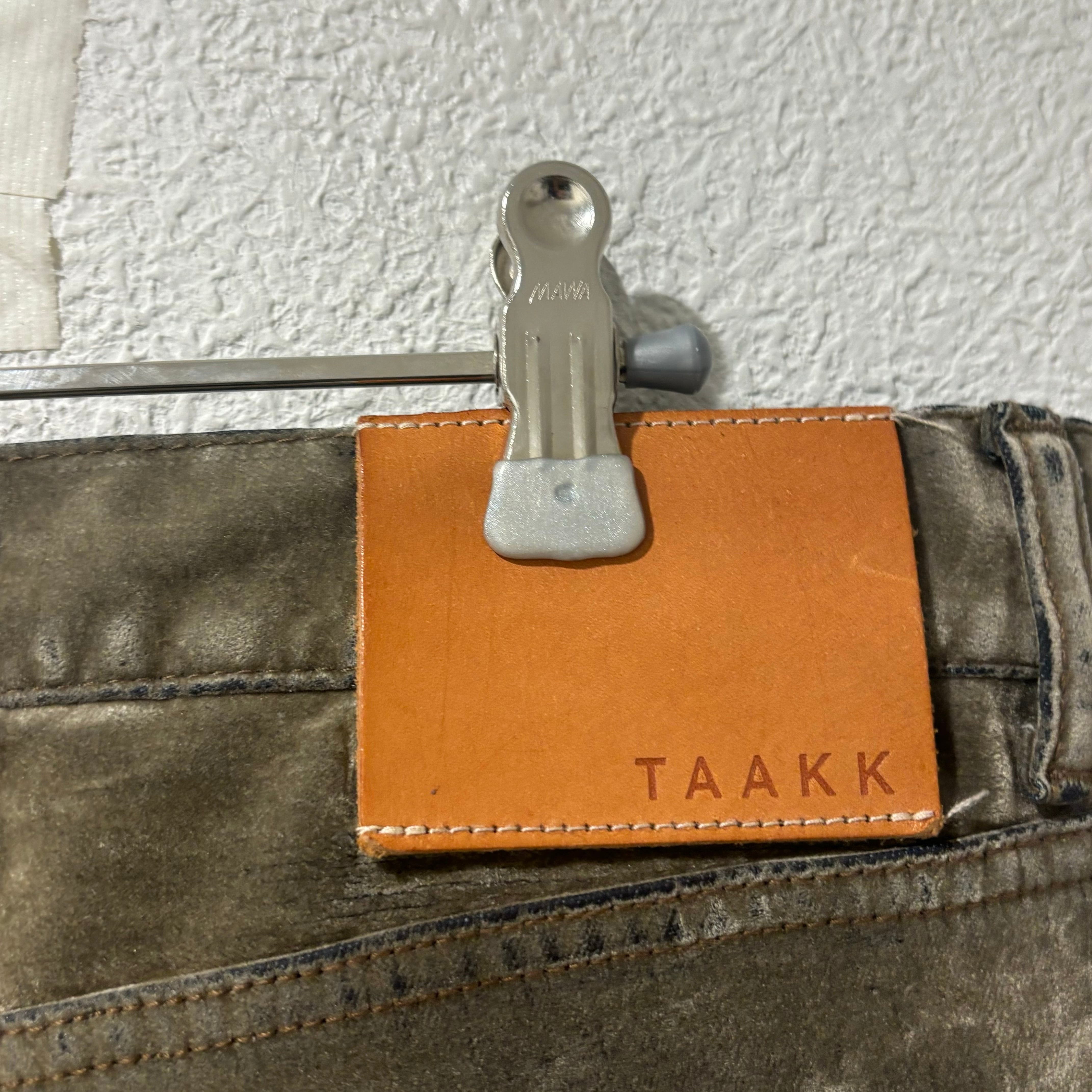 TAAKK ターク VELVET DENIM FLARE BROWN ベルベットフレアデニム SIZE  