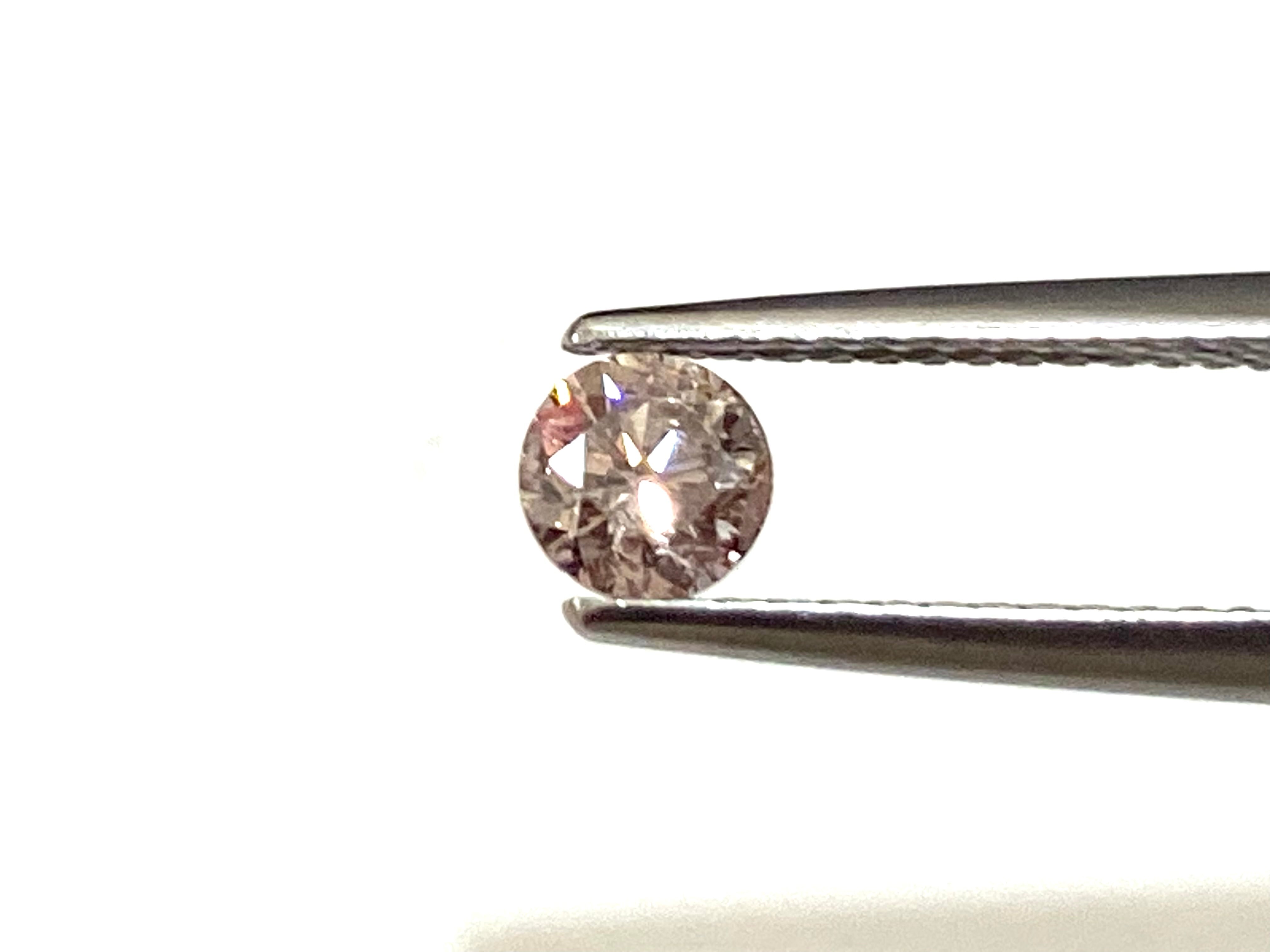 【お得♡】ピンクダイヤ　６粒 9.ピンクダイヤモンド（FANCY LIGHT BROWN PINK）［No.M-9439