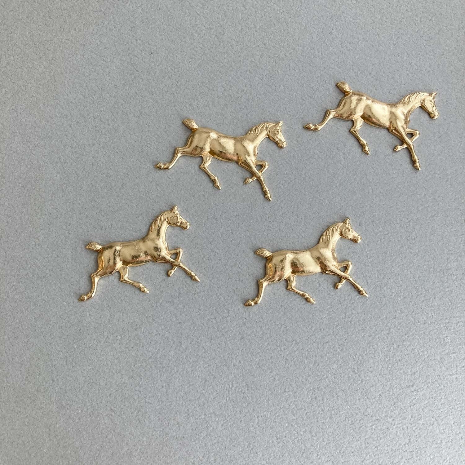 〈最終入荷〉USA真鍮 駆けている馬のプレート