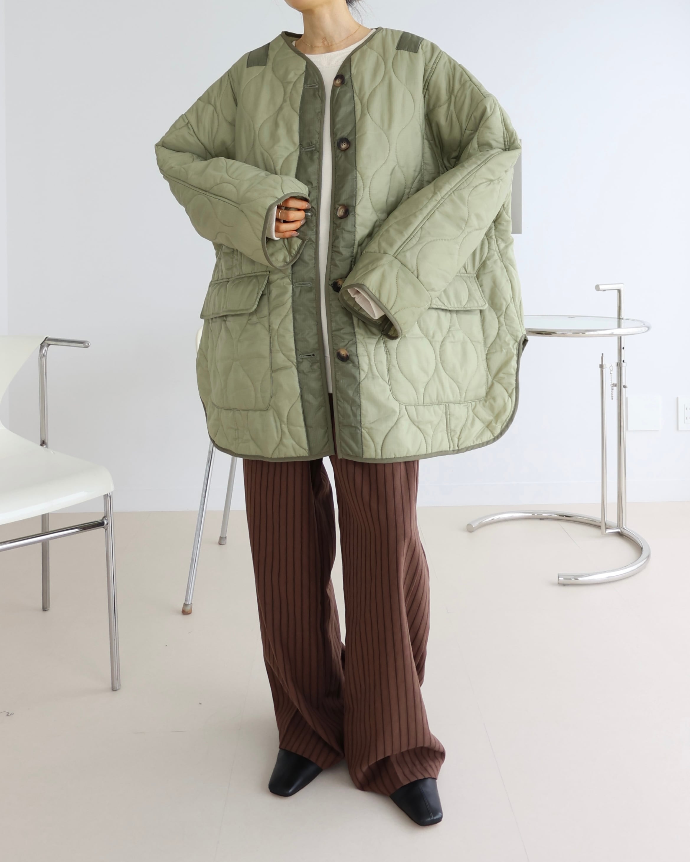 Over quilted jacket