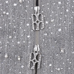 【Birth Of Royal Child】RHINESTONE ZIPPER JACKET