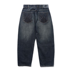 BUTTERGOODS SOLAR FADE DENIM JEANS BLUE TINT RIPPLE 32INCH