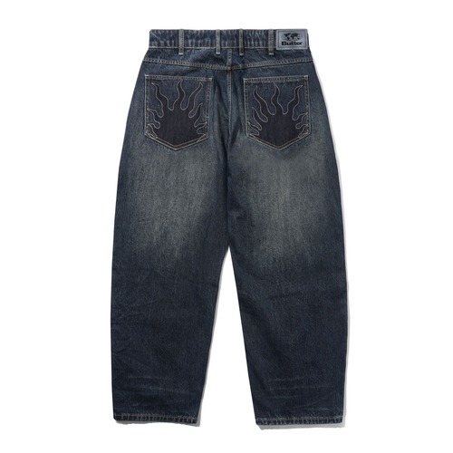 BUTTERGOODS SOLAR FADE DENIM JEANS BLUE TINT RIPPLE 32INCH