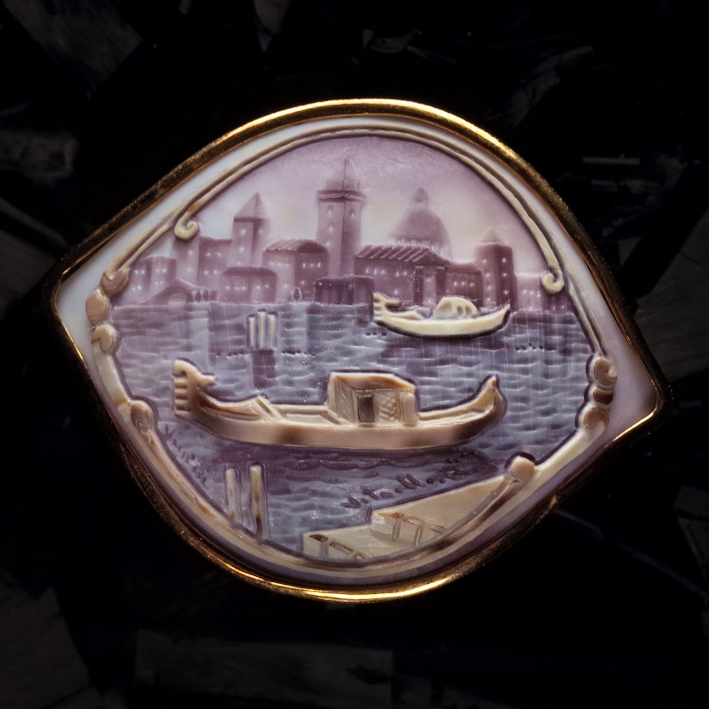 ラファエレ・ヴィティエロ作 「夕暮れのヴェネツィア」