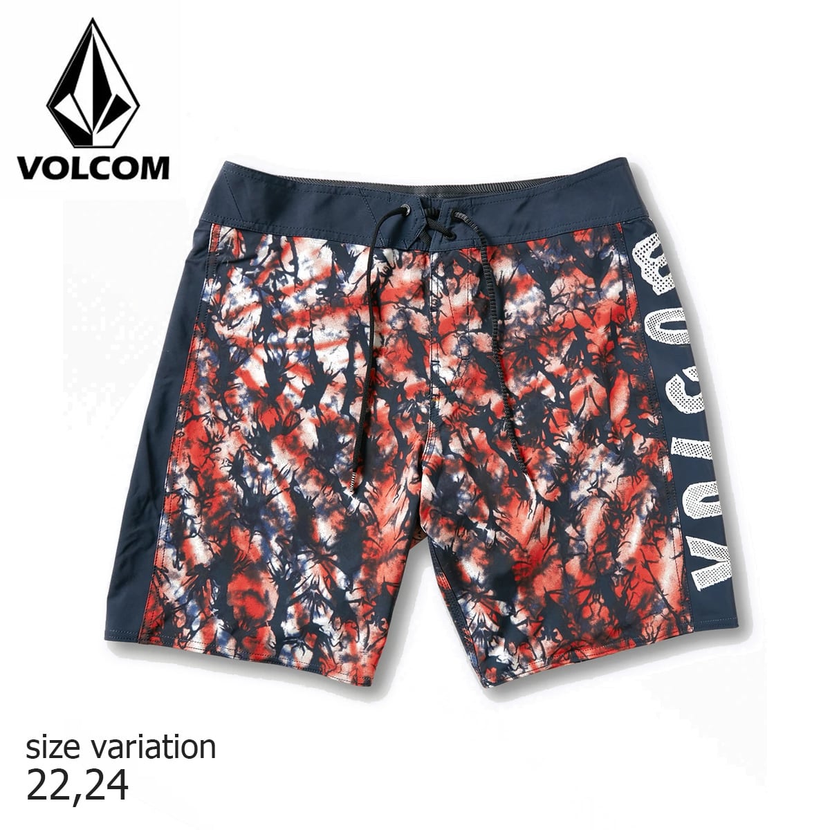 キッズ ユース 子供用 VOLCOM 4TH OF JULY MOD NVY 24 26 ヴォルコム