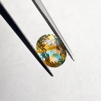 オーバルカット8×6mm　#133【硝子の宝石】箔入り
