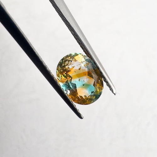 オーバルカット8×6mm　#133【硝子の宝石】箔入り