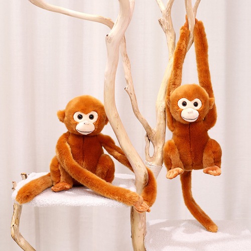 23cm 金絲猴 ぬいぐるみ リアル風 かわいい 猿 動物 サル マスコット インテリア 飾り 癒しグッズ 子供 プレゼント ギフト おしゃれ ふわふわ 柔らかい 手触り
