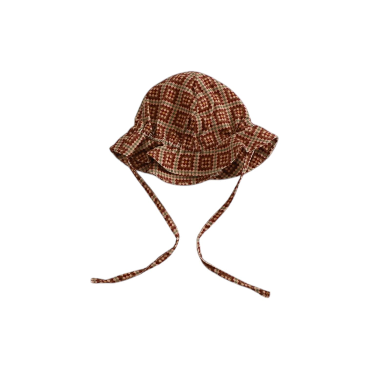 & pal / retro pattern corduroy hat / bordeaux / 48-50cm,52-54cm