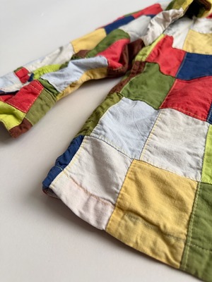 Patchwork plaid shirt