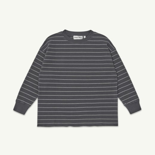 《main story 2026AW》Waffle Tee / Phantom Stripe