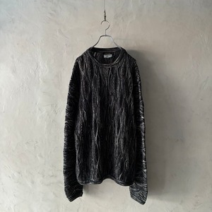 -COOGI- ~00's monotone crazy pattern 3D knit
