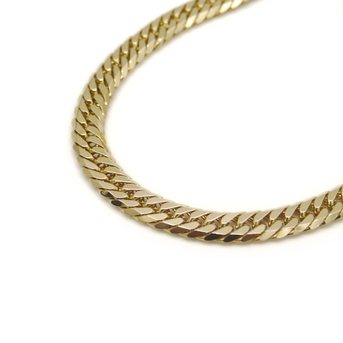 50g K18 喜平6面ダブルネックレス 18金 ネックレスチェーン Y04648 
