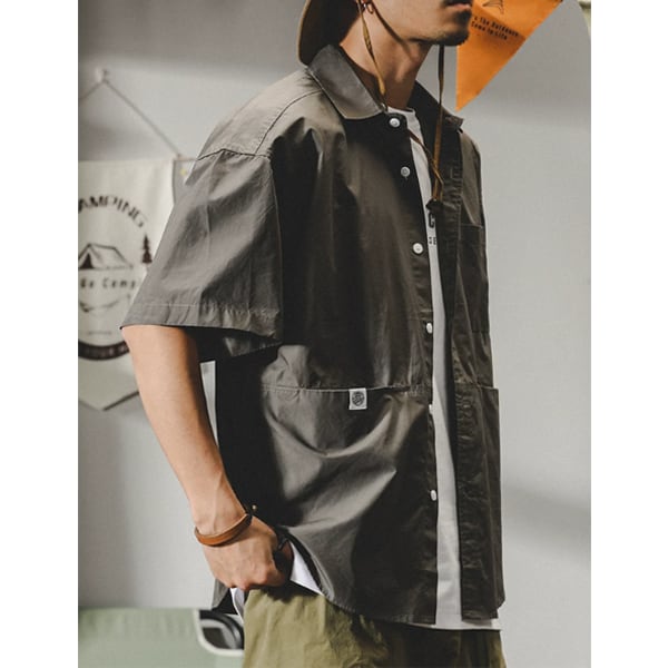 Front pocket design shirt P680