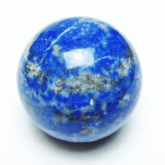 ラピスラズリ 丸玉 35mm スフィア 原石 置物 一点物 141-5316