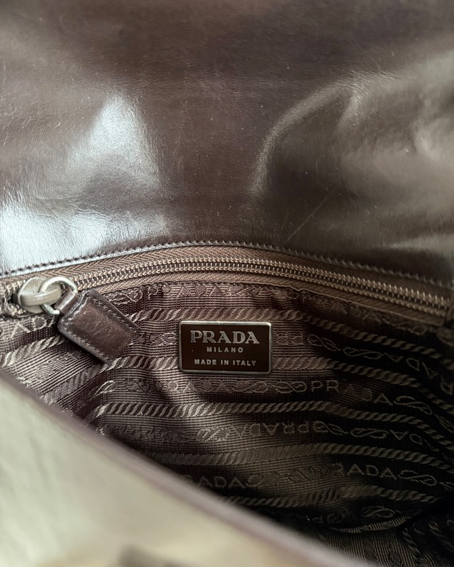 FW1998 PRADA LEATHER SHOULDER BAG