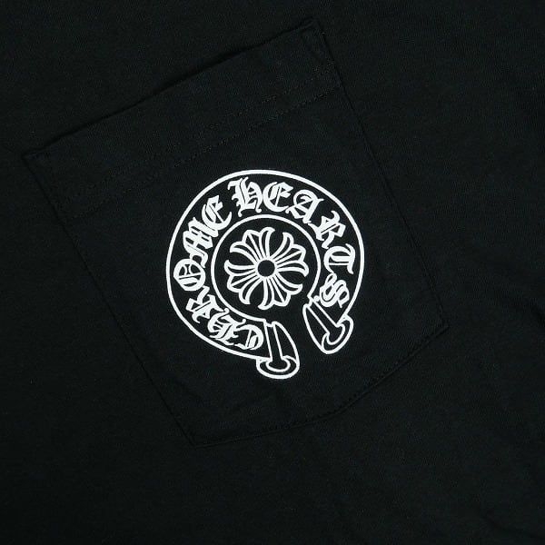 CHROME HEARTS ブラック 刺繍　CHロゴ　Ｍ　新品未使用 CHROME HEARTS 【極美品】CHROME クロムハーツ VERTICAL CH ロゴ 刺繍