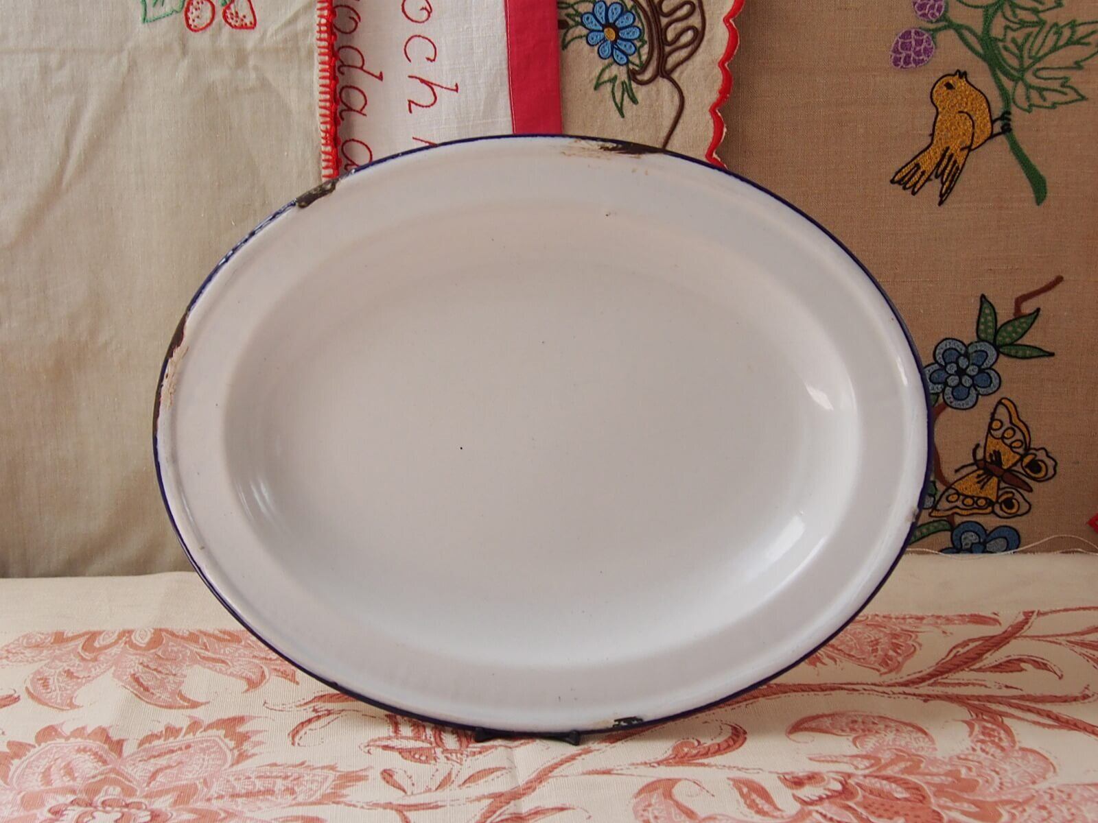 イギリスアンティーク ホーロープレート オーバル皿 | Bonny Bee