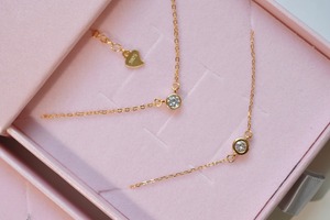 〈near jewelry collection〉simple stone necklace