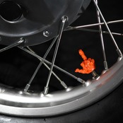 FXXK! HANDSIGN VALVE CAP /オレンジ
