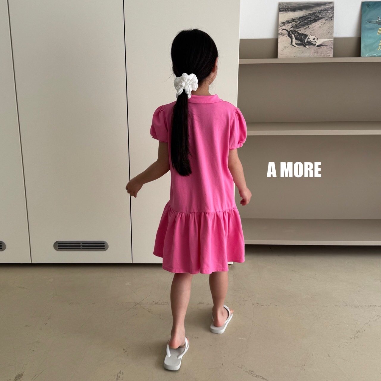[A MORE] Mini Ribbon Dress / [에이모어] 미니리본원피스