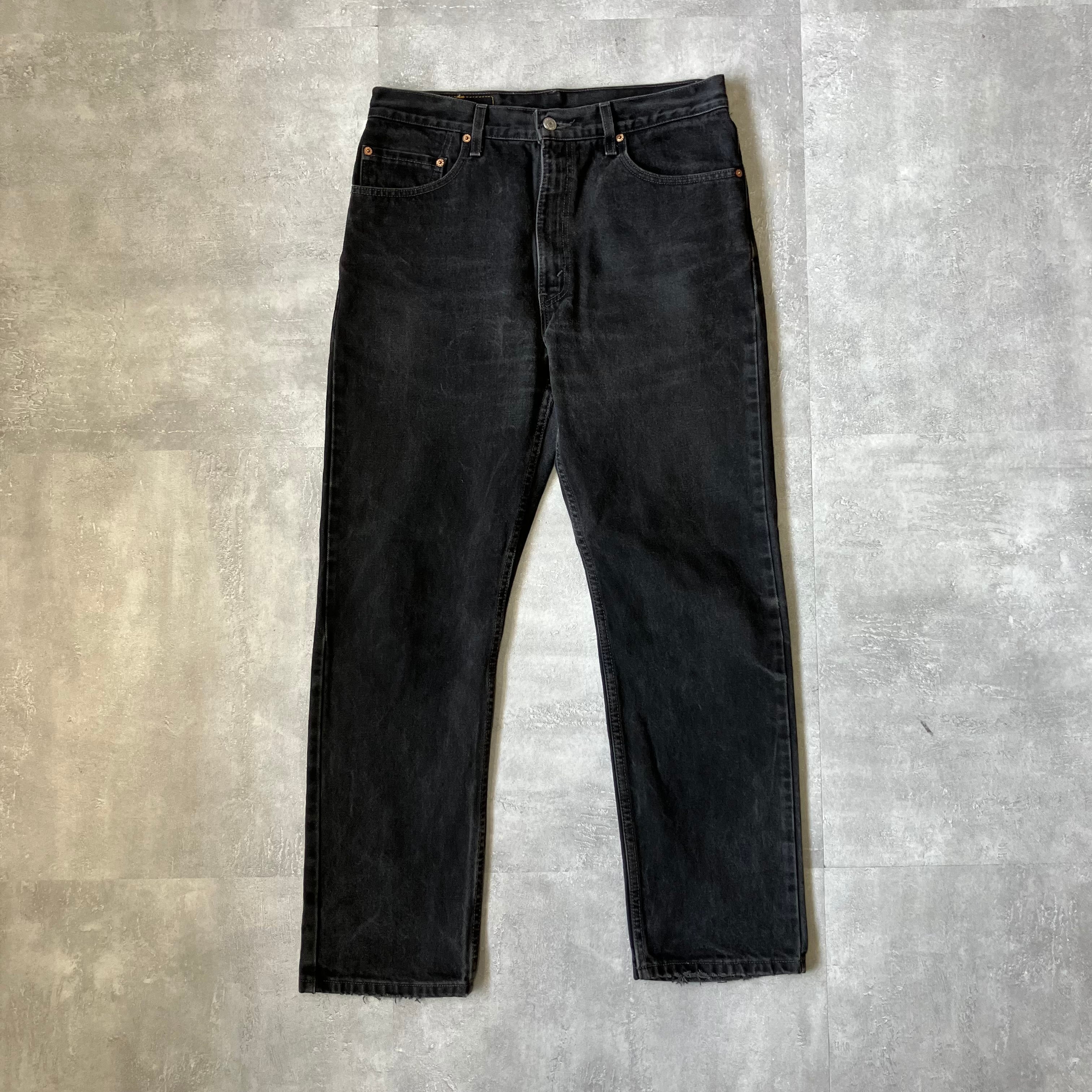 《実寸w33l30》Levi's リーバイス 505 90s usa製 ブラックデニム No.3378