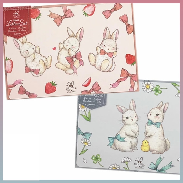 【追加♪】たけいみき ミニレターセット mimiシリーズ うさぎ