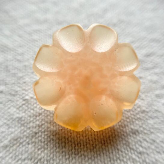 イタリア シースルーオレンジフラワー 27㎜