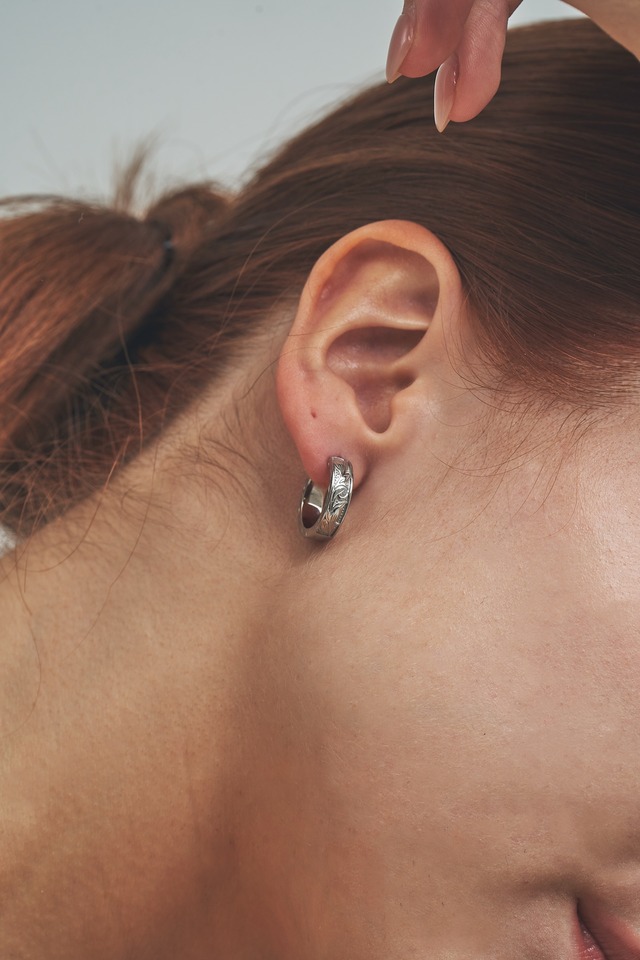 316L Hawaiian kaleikini pierce［silver］#h46