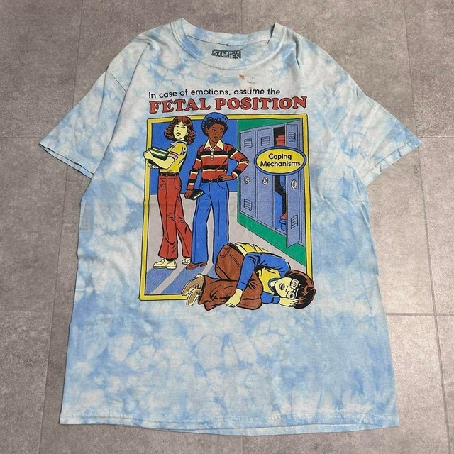 スティーブンローズ　デザイン　Tシャツ ART 半袖　タイダイ　Tシャツ 古着