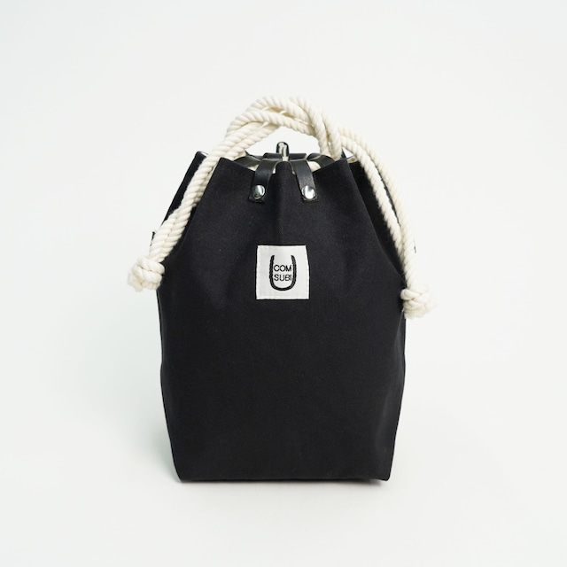 COMUSUBI (コムスビ) ／ COMUSUBI BAG "パラフィン帆布" -Black-