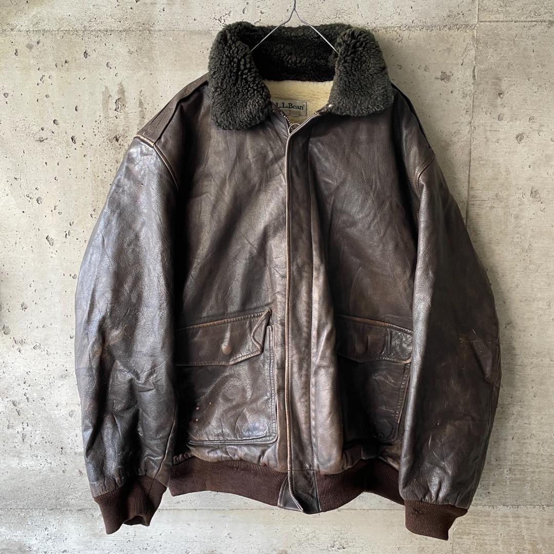 70s 80s ビンテージ llbean エルエルビーン A2 レザージャケット